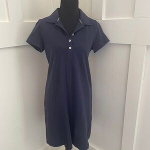 nautica - Navy Polo Dress with Button Detail M